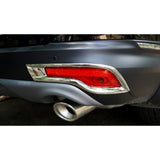 2pcs ABS Chrome Rear Bumper Fog Light Frame Panel Cover Moulding Trim for Honda CRV CR-V 2017-2019