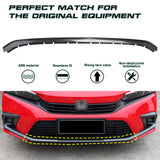 Carbon Fiber Pattern Front Bumper Lip Cover Trim For Honda Civic 11th Gen 2022