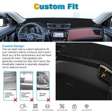 Center Console Dashboard Mat Pre-Cut Non-Slip Sunshield Sun Glare Protector Dash Carpet Pad Black Cover Compatible with Nissan Rogue 2014-2020