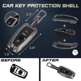 Zinc Alloy Silicone Full Protect Keyless Key Shell Skin For 1-7 X3 X4 M2-M6