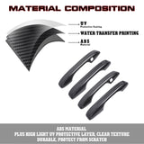 Carbon Fiber Style Door Handle+Door Edge Protect Trim For Honda Civic 11th 2022+