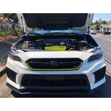 Glossy Red / Fluorescent Yellow / Fluorescent Green Front Grille Pinstripe Vinyl Sticker, Pre-cut Styling Front Hood Panel Edge Molding Trim Decal for Subaru WRX STI 2015-2017