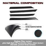 Carbon Fiber Pattern Door Strip Cover Decal For Honda Civic 10th Gen 2016-2021