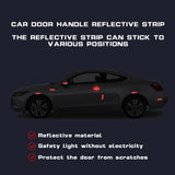Red Inner + Exterior Door Handle Bowl Cover Trim For Honda Civic 11th Gen 2022+