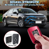 Red TPU Full Protect Remote Smart Key Fob Cover For Volkswagen B8 Atlas Jetta CC