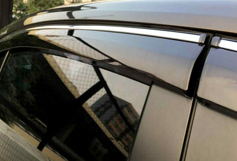 JDM Mugen Style Window Deflector Tinted Sun Visors for Honda Accord Sedan 2013-2017