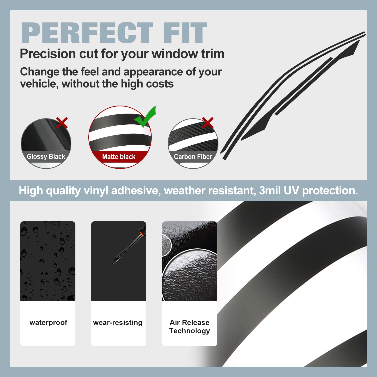 Window One Side View Sticker Matte Black KK Vinyl Side Door Window Stickers For Honda Civic Coupe 2 ...