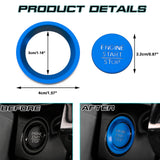 JDM Blue Ignition Start Stop Button Cover Trim For Honda Civic 11th Gen 2022-up