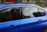 Door Window Trim Pillar Post Blackout Overlay Pre-cut Genuine Vinyl KK Decal Sticker Cover Wrap Protection For BMW 3-Series E90 320i 325i 328i 330i 335i 2005-2012 - Gloss Black