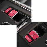 Red / Silver Aluminum Handbrake Button Cap for Honda Accord 2018-2020, Car Electronic Handbrake Parking P Gear BRAKE HOLD Frame Cover Decal Trim