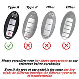 3 Button Blue TPU Key Fob Cover Case Holder Protect w/ Keychain For Nissan Rogue Pathfinder