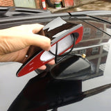 Black/White Car Antenna Shark Fin Antenna AM FM Radio Signal Aerial Adhesive Tape Base Super Functional Universal Car SUV Truck