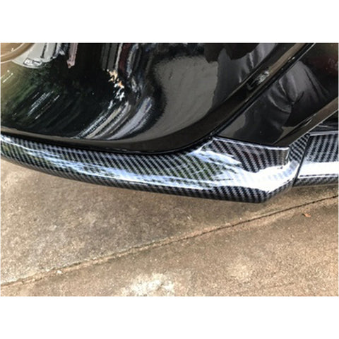 ABS Carbon Fiber Front Bumper Lip Cover Moulding Trim for Toyota Camry SE XSE 2018 2019 2020, Sporty Car Front Bumper Splitter Cover Trim Spoiler Diffuser Deflector