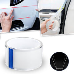 Car Door Sill Plate Bumper Protection Film Anti Scratch Strip Sticker Universal Fit, Clear Color ( Length: 3M )