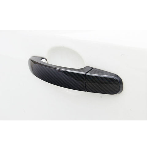 Carbon Fiber Pattern Car Door Handle Cover Trim Guard for Lincoln MKX MKZ 2007-2012