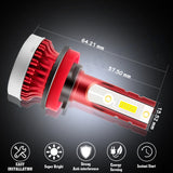 For Nissan Maxima Altima Rogue Sentra Titan LED Fog Light Bulbs White 6000K Super Bright