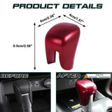 Red Interior Gear Shift Lever Head Knob Cover Trim For Honda Civic 11th Generation 2022 & 10th Gen Honda Accord 2018 2019 2020 2021
