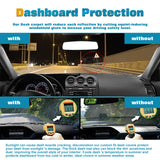 Center Console Dashboard Mat Pre-cut Non-Slip Sunshield Sun Glare Protector Dash Carpet Pad Black Cover Compatible with Nissan Altima Sedan Coupe 2007-2012
