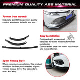 Black Carbon Fiber Style Front Bumper Lip Splitter Trim For Camry SE XSE 2018-up