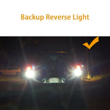 for GMC Sierra 2015-2018 LED High Mount Third Brake Light + Backup Reverse Lamp + License Plate Light Package Kit, Super Bright LED Tail Light Combo Set White 6000K
