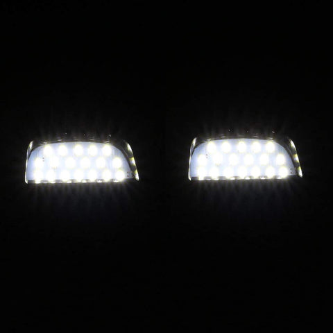 2 x LED License Number Plate Light Kit 18-SMD License Plate Lens for Ford Chevy Silverado Suburban etc
