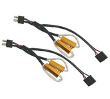 H4 HB2 9003 Load Resistor Adapter Canceler Fix Flashing Flickering Blinking for Fog Light, Error Free No Hyper Flash Warning Decoder Wiring Resistor