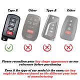Silver TPU Full Seal Smart Key Fob Case For Toyota Camry Corolla Highlander Avalon
