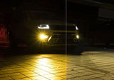 2pcs Golden Yellow LED Fog Light Bulbs w/ Flashing Strobe Function