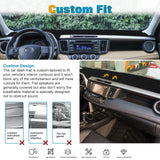 Center Console Dashboard Mat Pre-Cut Non-Slip Sunshield Sun Glare Protector Dash Carpet Pad Black Cover Compatible with Toyota RAV4 2013-2018