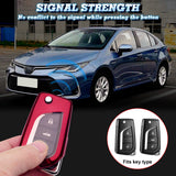 For Toyota Auris Corolla Yaris 2/3/4 Button Red TPU Folding Key Fob Protector