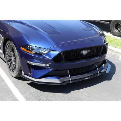 Adjustable 6"-9" / 8"-11" / 10"-13" Front Bumper Lip Splitter Diffuser Strut Rod Tie Bars Fit Most Vehicles, Black / Red / Blue / Silver