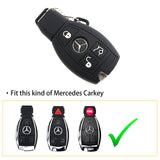 Black Soft Rubber Remote Smart Key Cover Holder Key Fob Shell Case for Mercedes C E R S M GLK CLA CLK CLS SLK