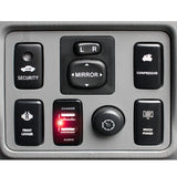 Dual USB Car Charger Socket with Audio Input Port for Toyota FJ Cruiser Highlander Tacoma 4Runner Camry RAV4 Tundra - High Speed USB Charging for iPhone iPad Samsung Digital Camera