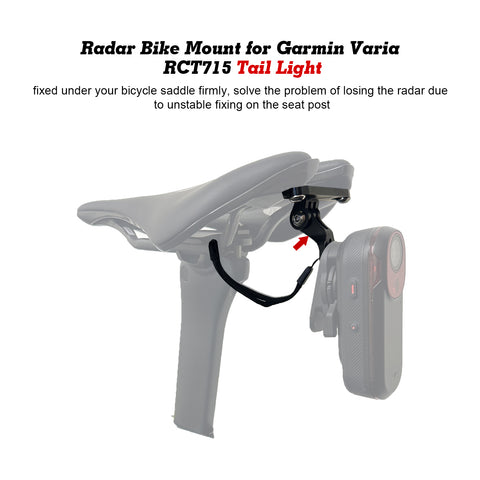 Bike RCT715 Tail Light Mount Combo, Compatible with Trek Aeolus Saddle