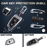 Hard Zinc Alloy Remote Control Key Shell Case For BMW 2 3 5 6 7 Series X1 X2 X3 X5 X6