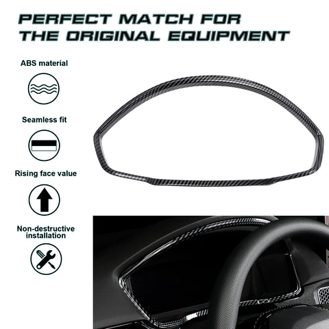 Carbon Fiber Pattern Interior Dashboard Cover Trim For Honda Civic 11th Gen 2022