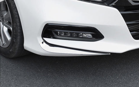 Bumper Protector - Car Front Bumper Guard Protect Cover Anti Scratch Sticker for Honda Accord 2018 - 2pcs Chrome ABS