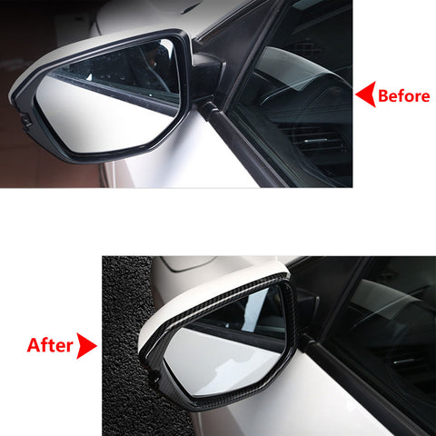 Carbon Fiber Style Type R Car Door Rearview Side Mirror Frame Cover Trims for Honda Civic 2016 2017 2018 2019 2020