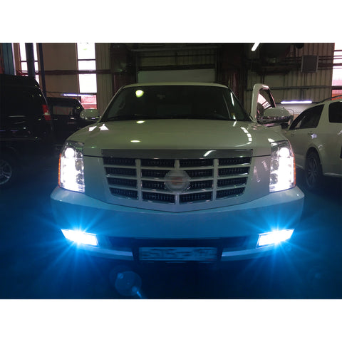 H10 LED Fog Light Driving Lamp Bulbs Ice Blue for Cadillac Escalade ESV EXT 2007-2014