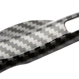 Gloss Black Carbon Fiber ABS Remote Key Holder Skin For Cayenne Cayman Carrera Panamera Boxster Macan