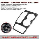 Carbon Fiber Texture Gear Shift Box Frame Trim For Jeep Grand Cherokee 2016-2020