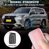 Pink Soft TPU Leather Full Protect Smart Key Fob Cover For Lexus EX RX NX GS IS