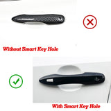 Glossy Black W/Smart Key Hole Door Handle + Bowl Trim For Toyota Corolla 2020-24