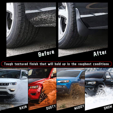 4Pcs Front Rear Splash Mud Guards Flaps For Toyota Camry/Altis Sedan 2012-2014