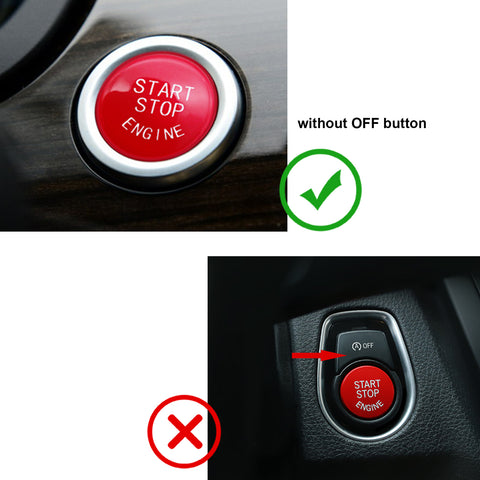 Glossy Red Engine Start Button Cover Trim For BMW 4/5/6/7 Series F01 F02 F10 F11