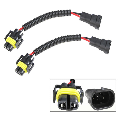 H11 H8 H9 Extension Wiring Harness Sockets Wire For Headlights / Fog Lights