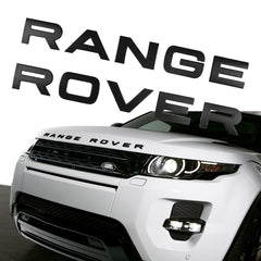 Glossy Black / Matte Black / Matte Silver / Glossy Silver RANGE ROVER Letter Chrome Emblem Decal Sticker Front Hood Rear Trunk Badge for Land Rover Range Rover