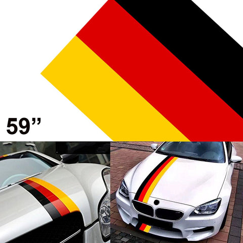 59" Stripe Car Sticker For Audi BMW Mercedes MINI Porsche Exterior Cosmetic, Hood, Roof, Bumpers