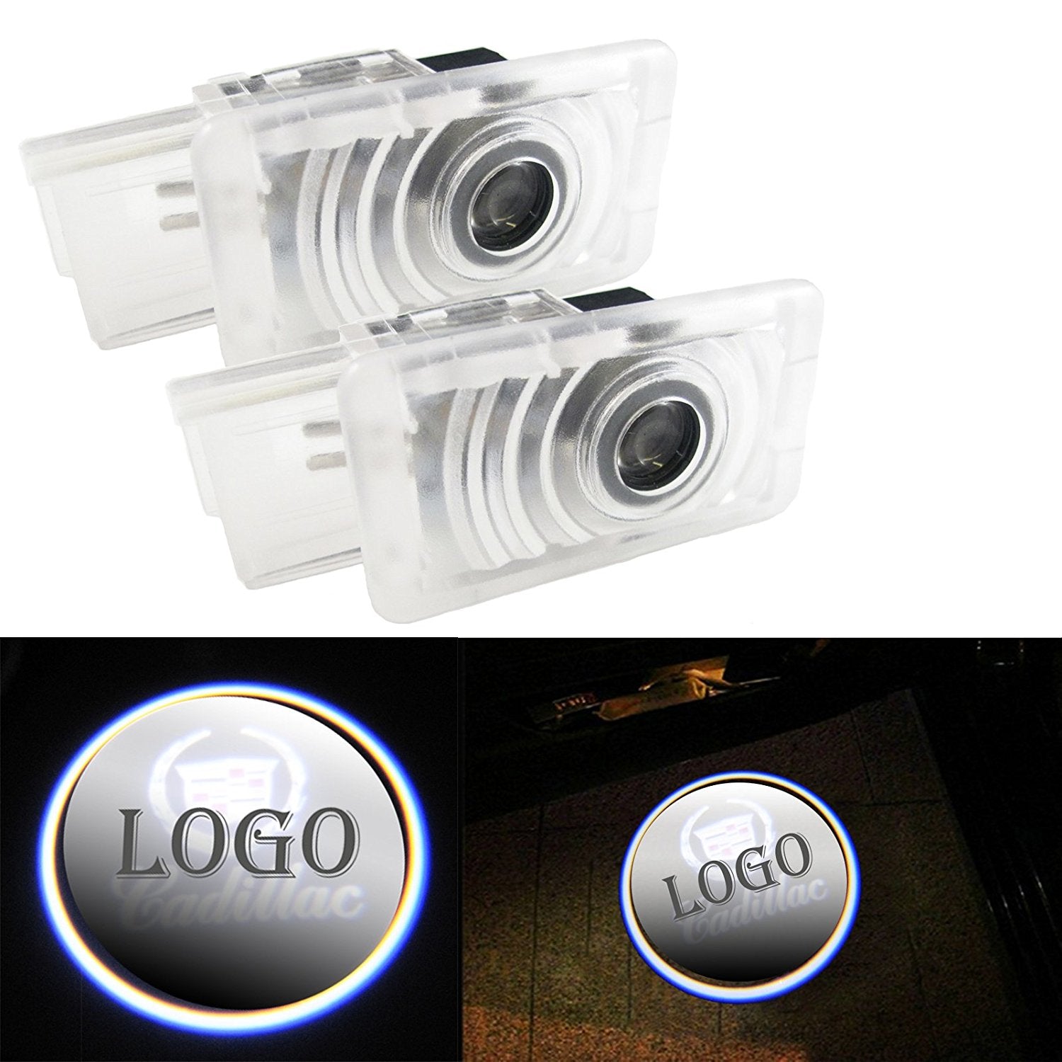 LED Cadillac Door Lights Logo Projector
