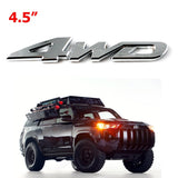 4WD Car Chrome Sticker Badge Emblem For All Wheel Drive Off Road SUV Auto